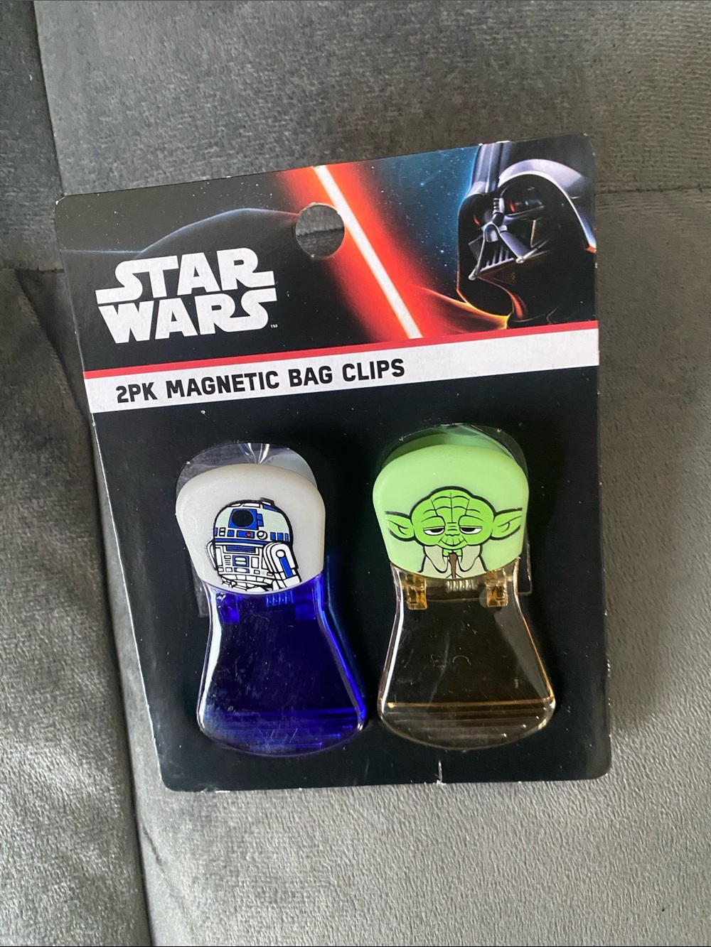 Star Wars Blue R2-D2 & Green Yoda Magnetic Clips